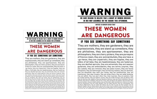 Print from Clod Ensemble show Red Ladies 2024 performance at the V&A museum. Shown as a preview on the page (2 identical prints in A5 and A2)
